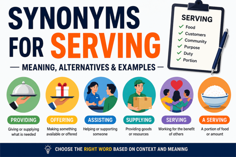 synonyms for serving