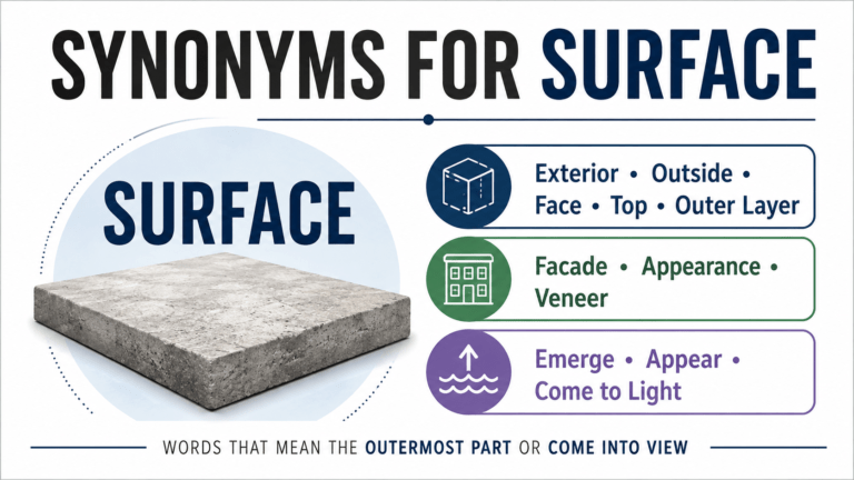 Synonyms for Surface