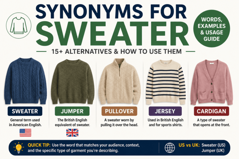 synonyms for sweater