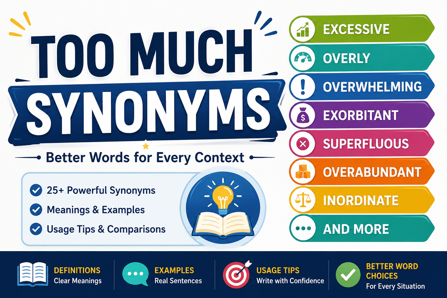 too much synonyms