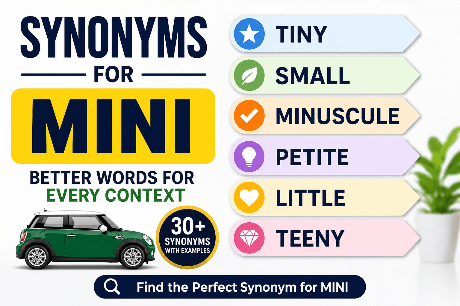 synonyms for mini