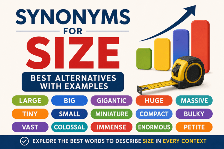 synonyms for size
