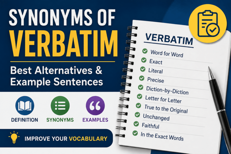 synonyms of verbatim